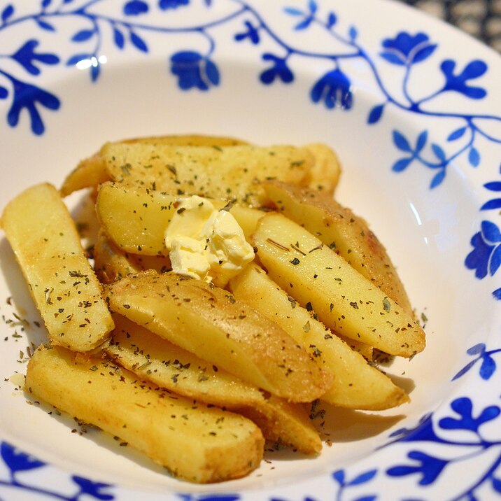 唐揚げ粉で簡単！バターじゃが芋の☆唐揚げ風